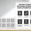 Shower Drain Cover Hair Catcher (Set of 20)