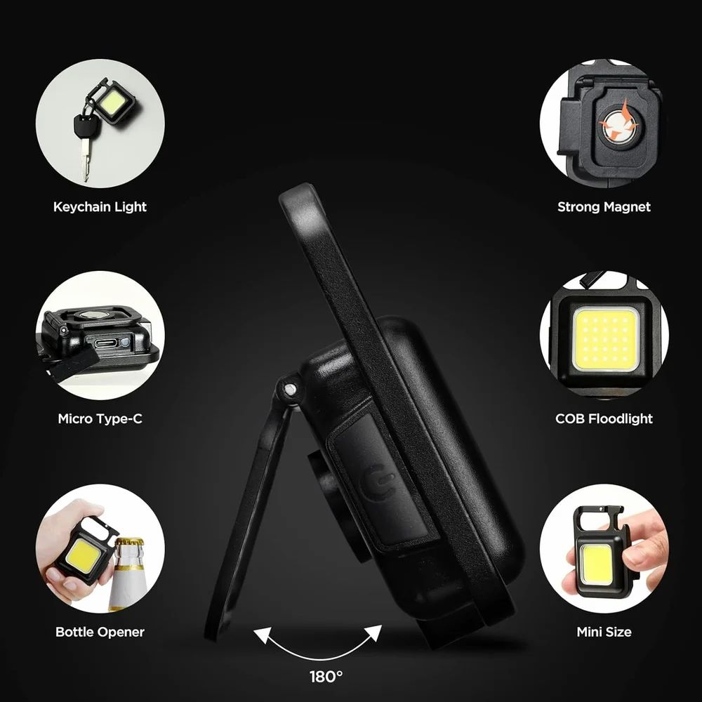 Homigo Mini Cob Led USB Flashlight - Image 4